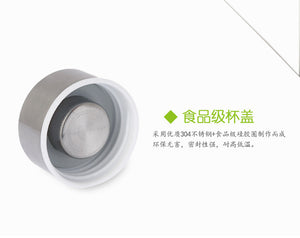 Glass Water Bottle with Stainless Steel Lid and Protective Bag, Sport Bottle, BPA Free, Travel Drink Bottle 360ml, 420 ml, 550ml