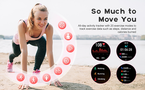 smart Watches for Women for Android and for iPhone Full Touch Screen Watch 100+ Sports Mode Fitness Tracker Watch