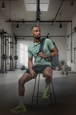 Men's Terra Recovery Polo by Hot Trend Vault in low light olive, featuring a comfortable fit and classic polo design.