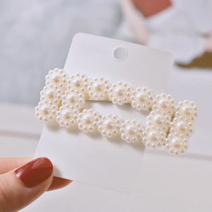 1PC Elegant BB Hair Pins Metal Fashion Barrettes Hairpins Hot Sale Korea Chic Imitation Pearl Hair Clip Hair Styling Accessories