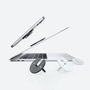 Two Hot Trend Vault iPad wall mount holders for home and office organization, securely holding iPads on the wall