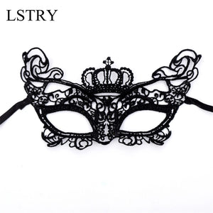 New Fashion Sexy Women Hollow Lace Masquerade Face Mask Lstry Princess Prom Party Props Costume Halloween Masquerade Mask Women