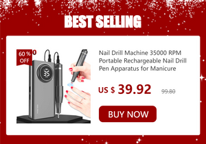 Nail Drill Machine 35000 RPM Rechargeable Nail Gel Polisher for Manicure Machine Electric Nail Drill With Full LCD Display