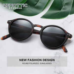 Unisex vintage polarized sunglasses with UV400 protection from Hot Trend Vault, designed for driving and outdoor wear.