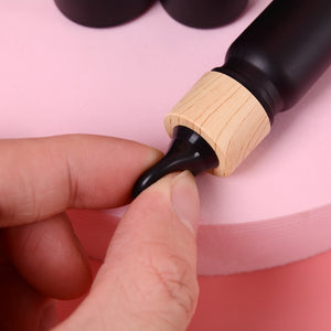 5/10/15/20/30/50/100ml Dropper Empty Bottle Refillable Frosted Black Glass Squeeze Wholesale Bulk For Essential Oil Aromatherapy