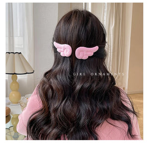 Cute plush hair clips for girls and kids, featuring soft, colorful designs in a 2-pack from Hot Trend Vault.