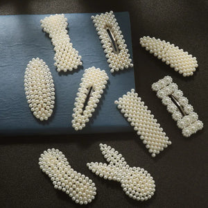 1PC Elegant BB Hair Pins Metal Fashion Barrettes Hairpins Hot Sale Korea Chic Imitation Pearl Hair Clip Hair Styling Accessories