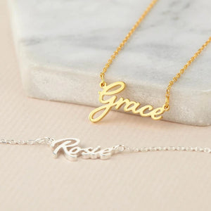 Fashion Custom Name Necklace Stainless Steel Personalized Nameplate Choker Necklaces For Women Girl Daily Wearing Jewelry