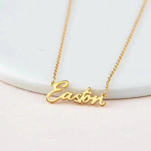 Fashion Custom Name Necklace Stainless Steel Personalized Nameplate Choker Necklaces For Women Girl Daily Wearing Jewelry