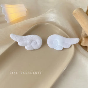 Cute plush hair clips for girls and kids, Hot Trend Vault 2-pack featuring colorful, soft fabric hair accessories.