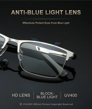 Hot Trend Vault progressive multifocus reading glasses with blue light protection, unisex design, spring hinge for presbyopia.