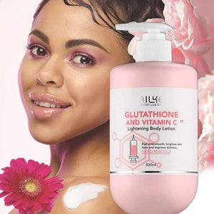 Hot Trend Vault AILKE Whitening Skin Care Set with Glutathione for all skin types, featuring cleansing and brightening products.