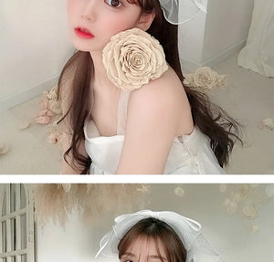 1PC Sweet Beauty Bow BarretteHair Band For Woman Girls Yarn Multi-layer Bezel Hair Accessories Fashion New Bow Hairpin Hair Hoop