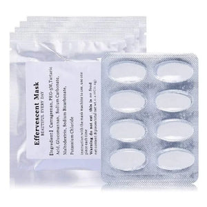 Hot Trend Vault VamsLuna DIY Facial Mask Maker for at-home moisturizing and collagen skin rejuvenation, shown with mask ingredients.