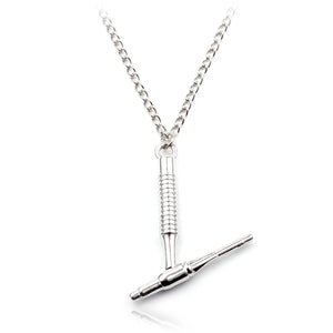 Torch Pendant Necklace Unisex Silver Customi Gift For Men Women Fashion Jewelry Stylish Chain