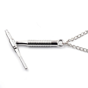 Torch Pendant Necklace Unisex Silver Customi Gift For Men Women Fashion Jewelry Stylish Chain