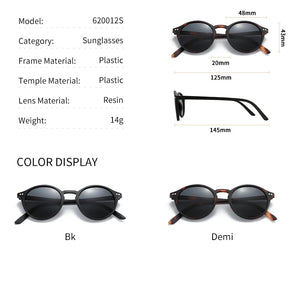 Vintage unisex polarized sunglasses by Hot Trend Vault with UV400 protection, designed for driving and outdoor use.