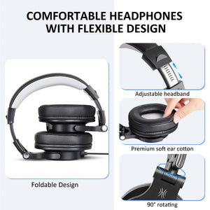 Hot Trend Vault Oneodio A71D wired gaming headset with detachable microphone and Hi-Res audio for PC, PS5, and Xbox gaming.