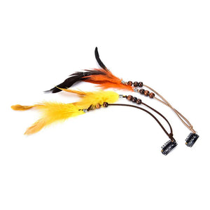 1 Pc New Women Girls Headdress Hair Ornaments BB Clip Feathers Indian Style Feather Hair Tassel Hair Piece Accessories Barrettes