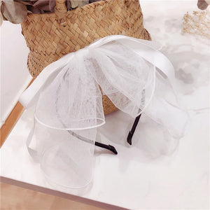 1PC Sweet Beauty Bow BarretteHair Band For Woman Girls Yarn Multi-layer Bezel Hair Accessories Fashion New Bow Hairpin Hair Hoop