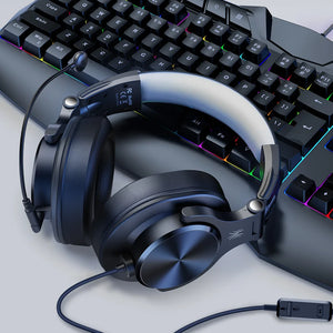 Hot Trend Vault Oneodio A71D wired gaming headset with detachable microphone, over-ear design, and Hi-Res audio for PC, PS5, and Xbox gamers.