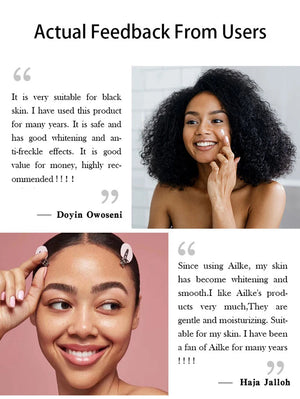 AILKE Glutathione 5-In-1 Women Skin Care Kit Brightening Serum Body Lotion Soap Dark Spots