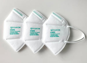 Hot Trend Vault POWECOM KN95 face masks 10-pack for adults, CE GB2626 certified, premium non-disposable masks shown in the image.