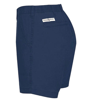Men's Hot Trend Vault casual fishing shorts with built-in stretch and island-inspired design, featuring a beer can print on cotton fabric.