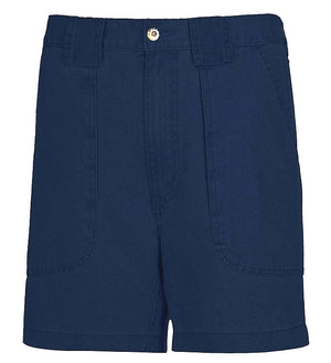 Men's casual cotton fishing shorts with built-in stretch from Hot Trend Vault featuring a fun beer can island print.