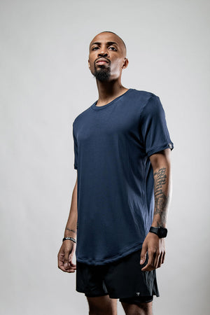 Men's Deepline Blue Bamboo Comfort shirt from Hot Trend Vault featuring a casual fit and soft, breathable fabric.