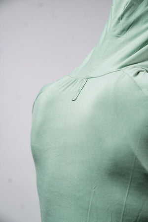 Men's Terra Recovery Element Hoodie Shirt in low light olive from Hot Trend Vault, shown in a casual fit silhouette.