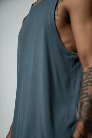 Men's ash gray Terra Recovery Tank Top by Hot Trend Vault, designed for everyday movement and comfort.