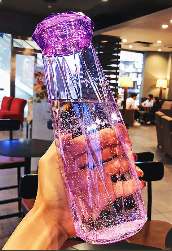 Crystal Diamond Couple Cups - Colorful Sports Water Bottle
