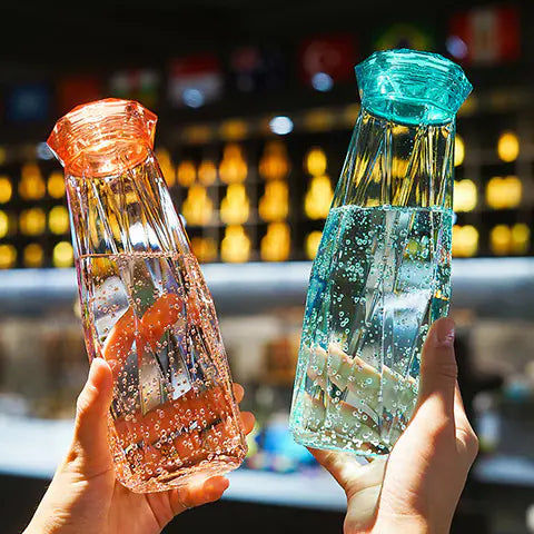 Crystal Diamond Couple Cups - Colorful Sports Water Bottle