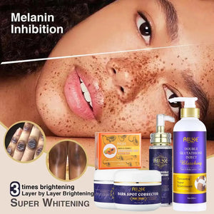 Hot Trend Vault AILKE whitening skin care set for all skin types, featuring products to reduce dark spots and brighten skin.