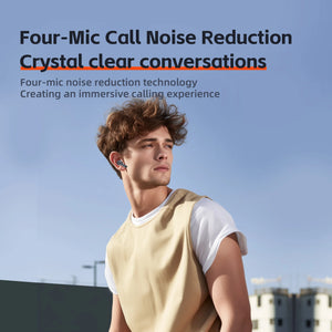 Wireless Headphones,QERE E40,NEW TWS Bluetooth 5.3,HD Microphone,HIFI Earphones,13mm Driver,Display screen+touch,4 Mics+ENC Call