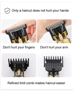 Hot Trend Vault Hair Clipper Pro Vintage T9 Edition with stainless steel blades and fast charging for home or barber use