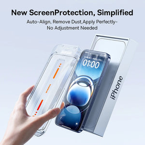 Hot Trend Vault Baseus 16 Pro Max AntiPeep tempered glass screen protector on a smartphone, showcasing privacy and protection features.