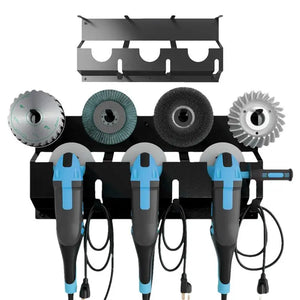 Angle Grinder Wall Storage Mount Metal Wall-Mounted Hanging Shelf Power Tool Organizer Rack for Angle Grinder Cutters Polishers