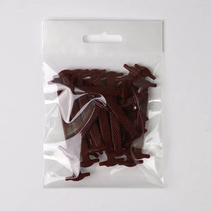 Hot Trend Vault silicone shoelaces lazy lacing kit with 16 pieces for easy no-tie fit on sneakers, shown in the image.