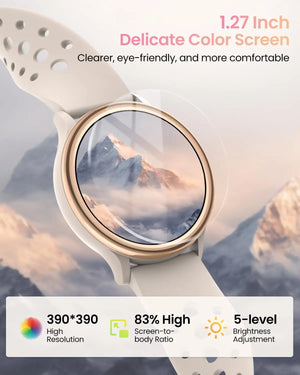 Hot Trend Vault Anyloop smartwatch for women with 1.27-inch display, fitness tracker, customizable faces, calls, compatible with iPhone and Android