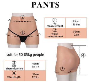 Hot Trend Vault drag queen silicone hip enhancer panties showing a crossdresser's buttock lift and cosplay hip shaping.
