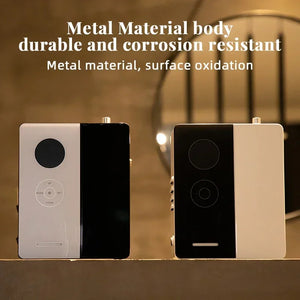 Hot Trend Vault LuxPerfume essential oil diffuser for hotels, portable design with 300m3 coverage, shown in a sleek modern style.