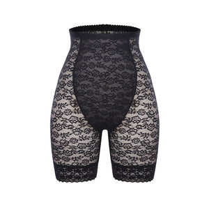 Hot Trend Vault Miss Moly high waisted lace shapewear shorts with firm control for women, showing smooth contouring and comfortable fit.