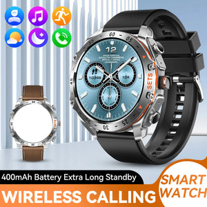 LaNikar New Smart Watches for Men with Earbuds Inside with 100+ Sport Modes and Sport Records Waterproof with iPhone and Android