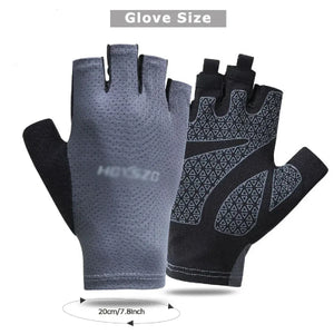 Professional Gym Fitness Breathable Anti-Slip Women Men Half Finger Summer Fishing Cycling Fingerless Gloves Female Bicycle Bike