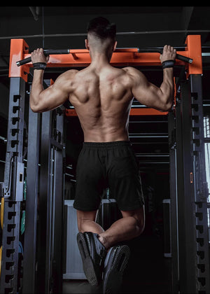 Two Hot Trend Vault pull-up bars with belt grips for home gym fitness, designed for enhanced grip and exercise stability.