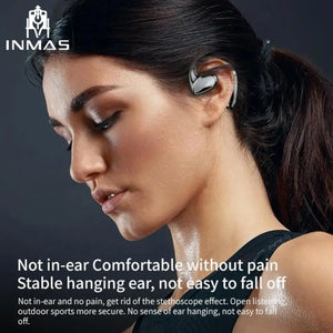 For Xiaomi 5.1 Air Conduction Bluetooth Headphones Noise Reduction Sports Waterproof Wireless Earphones Ear Hooks Headsets INMAS
