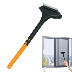 Hot Trend Vault 2-in-1 window screen cleaning squeegee brush for home use, with ergonomic handle and flexible cleaning head.