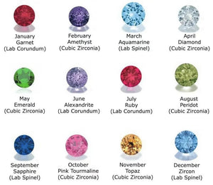 DUOYING Custom Birthstone Jewelry Set Persoanlized Nameplate Pendant Necklace 30mm Hoop Earrings Gold For Women Jewelry Gift